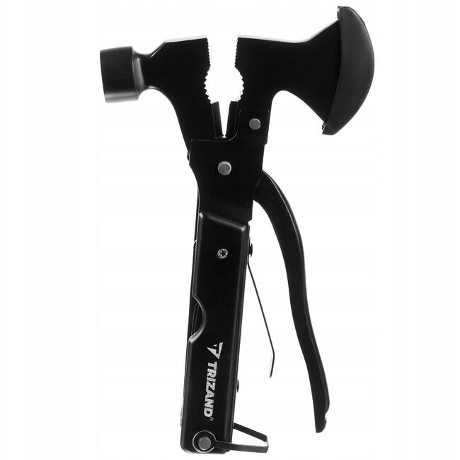 Unealta multifunctionala Multitool 17 în 1 Cu Topor, Ciocan, Clește, Cuțit + Husă inclusa – Supraviețuire, Camping, Reparații – Negru