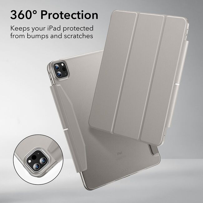 Husa iPad Pro 11 (2024) ESR Ascend Trifold, Grey