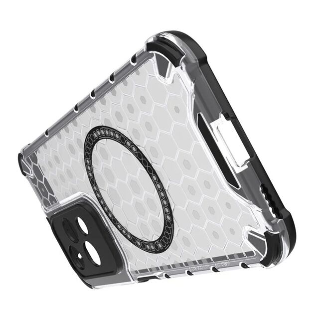 Husa pentru  Honor 200 Lite Cyber Shield Bumper, Compatibila MagSafe, Antishock reinforced corners si margini intarite - Clear