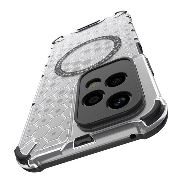 Husa pentru  Honor 200 Lite Cyber Shield Bumper, Compatibila MagSafe, Antishock reinforced corners si margini intarite - Negru