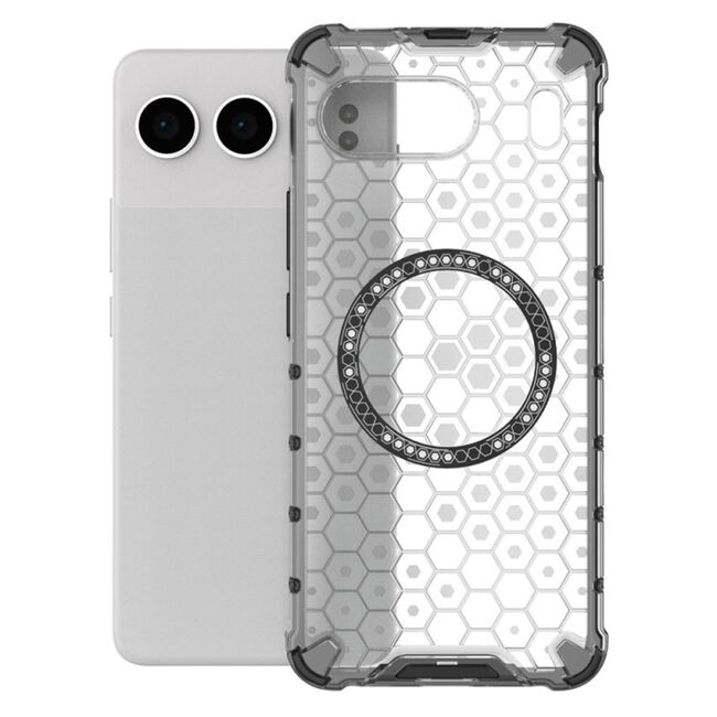 Husa pentru  OnePlus Nord 4 Cyber Shield Bumper, Compatibila MagSafe, Antishock reinforced corners si margini intarite - Clear