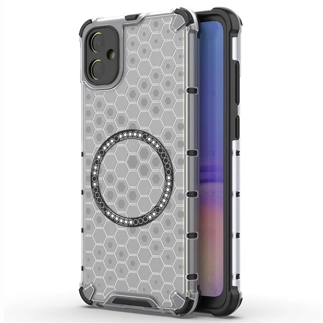 Husa pentru  Samsung Galaxy A05 Cyber Shield Bumper, Compatibila MagSafe, Antishock reinforced corners si margini intarite - Clear