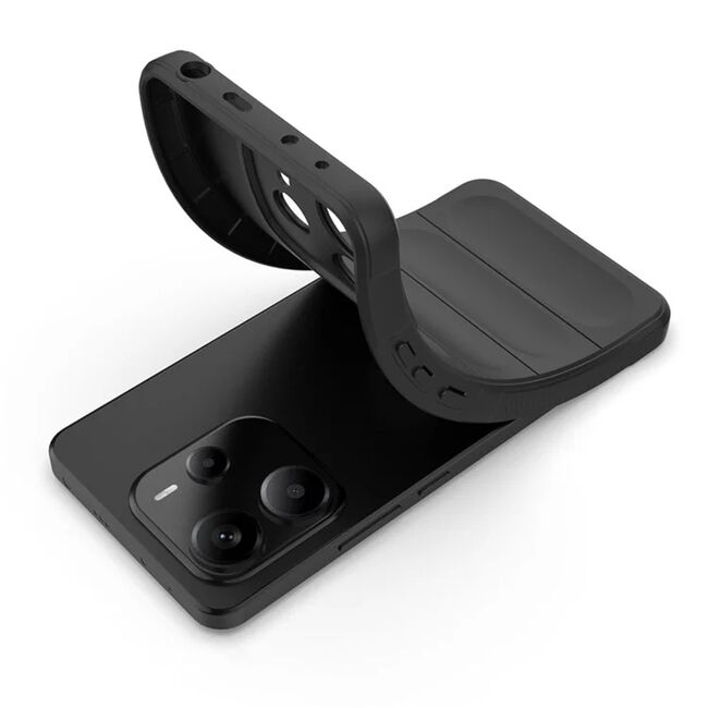 Husa pentru  Xiaomi Redmi Note 14 4G Liquid Silicone, Microfibre Lining, Non-Slip Airbag Design, Negru