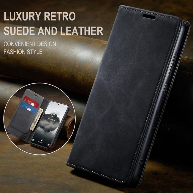 Husa piele Nothing CMF Phone 1 Techsuit Confy Cover, negru