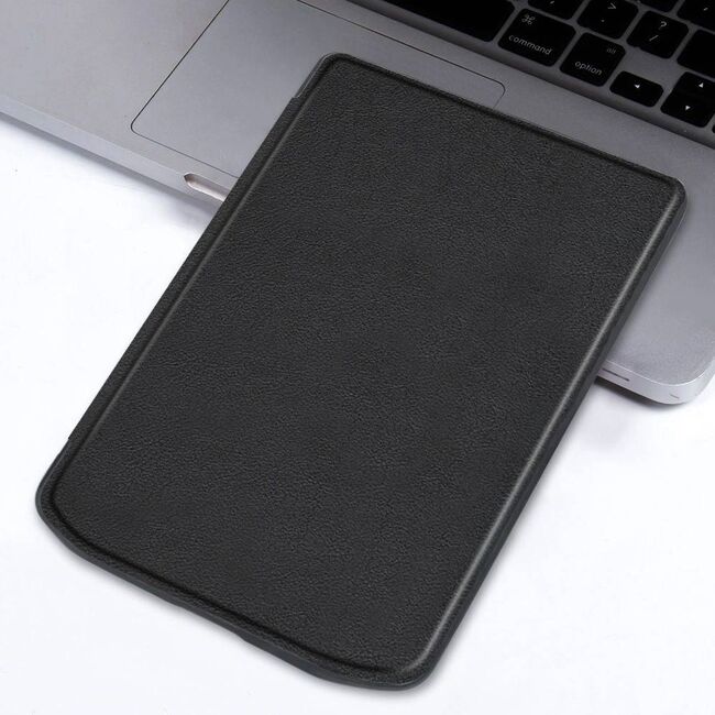 Husa pentru PocketBook Verse / Verse Pro / Verse Lite slim ultra-light, functie sleep/wake-up, inchidere magnetica - negru