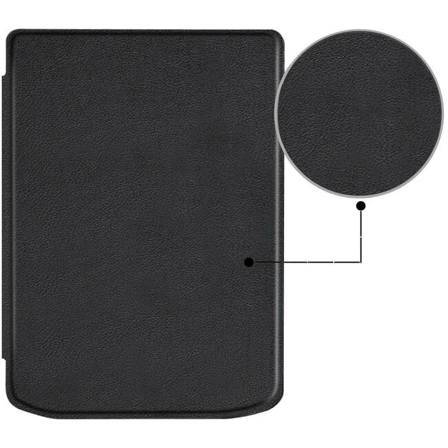 Husa pentru PocketBook Verse / Verse Pro / Verse Lite slim ultra-light, functie sleep/wake-up, inchidere magnetica - negru