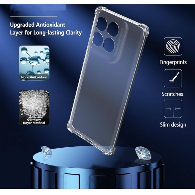 Husa pentru  Motorola Edge 60 Pro Slim Anti-Shock 1.5mm reinforced 4 corners, Transparent