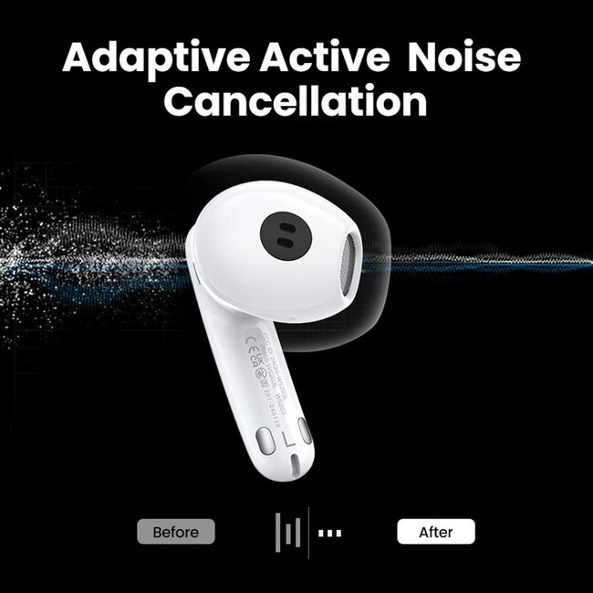 Casti Bluetooth, Noise-Cancelling, Hi-Res, IPX5 - Ugreen HiTune H6 Pro (WS203) - White