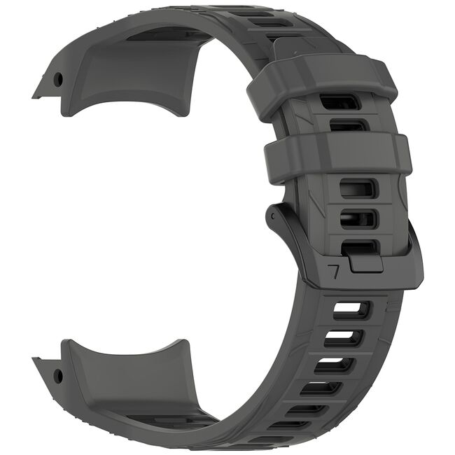 Curea pentru Garmin Instinct 3 45mm / Instinct 3 45 Solar, din silicon, latime 22 mm - Gri inchis
