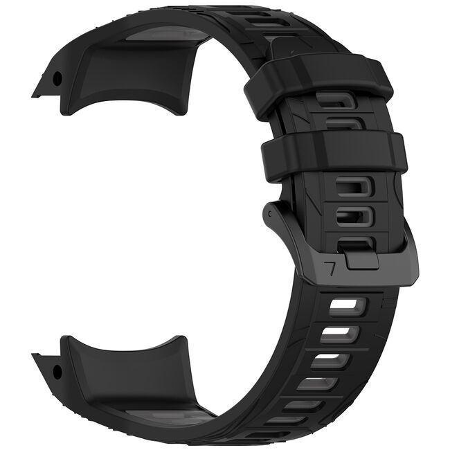 Curea pentru Garmin Instinct 3 45mm / Instinct 3 45 Solar, din silicon, latime 22 mm - Negru