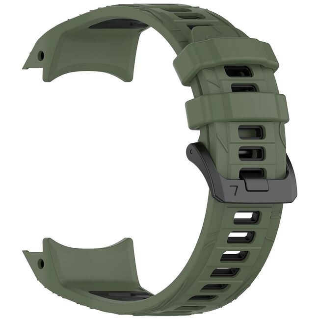 Curea pentru Garmin Instinct 3 45mm / Instinct 3 45 Solar, din silicon, latime 22 mm - Verde