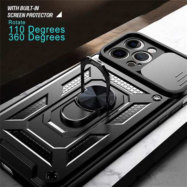 Husa iPhone 12 mini protectie camera Techsuit CamShield Series, negru