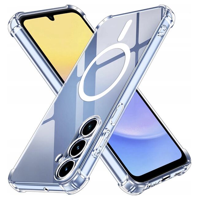 Husa pentru  Samsung Galaxy A15 compatibila MagSafe Anti-Shock 1.5mm reinforced 4 corners - clear