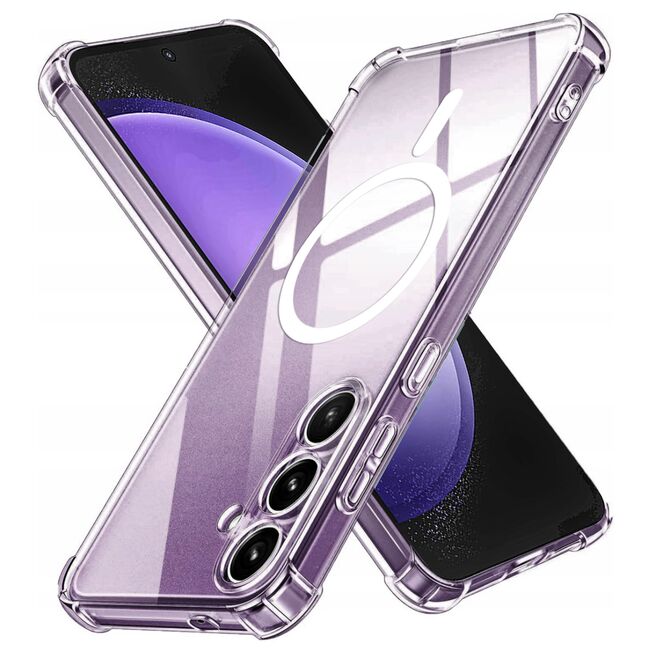 Husa pentru  Samsung Galaxy S23 FE compatibila MagSafe Anti-Shock 1.5mm reinforced 4 corners - clear