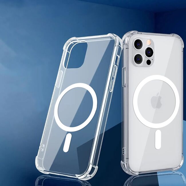 Husa pentru  Xiaomi Redmi Note 14 5G compatibila MagSafe Anti-Shock 1.5mm reinforced 4 corners - clear