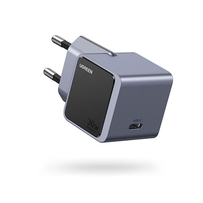 Incarcator pentru Priza Type-C, GaN, Fast Charging, 30W, 3A, PD3.0, QC4.0+ - Ugreen Nexode S X503 (35041) - Grey
