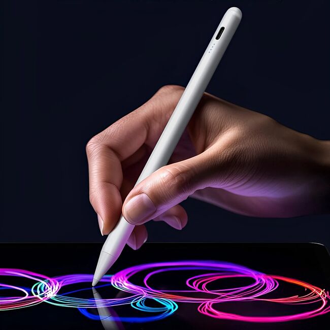 Stylus Pen Universal, 130mAh, USB-C - Techsuit (T1) - White