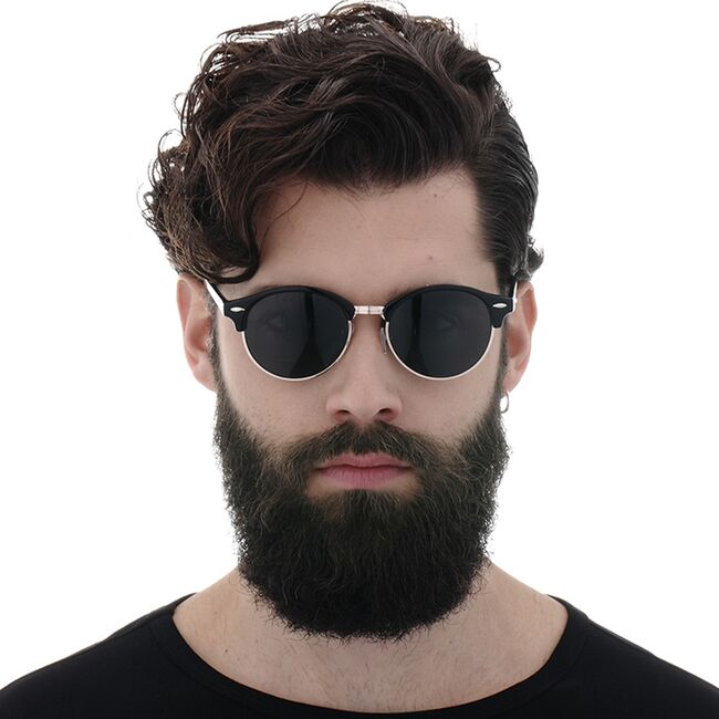Ochelari de Soare pentru Barbati - Techsuit (66612) - Gold / Blue