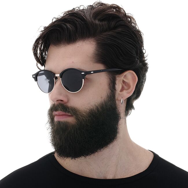 Ochelari de Soare pentru Barbati - Techsuit (66612) - Gold / Blue