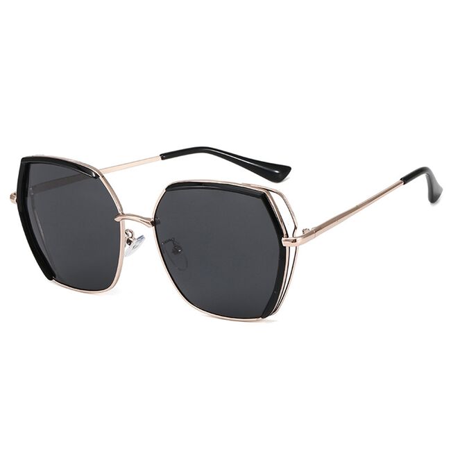 Ochelari de Soare Polarizati - Techsuit (9768) - Black / Gold / Gray