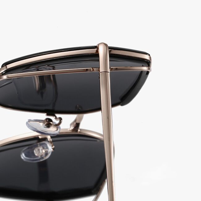 Ochelari de Soare Polarizati - Techsuit (9768) - Black / Gold / Gray