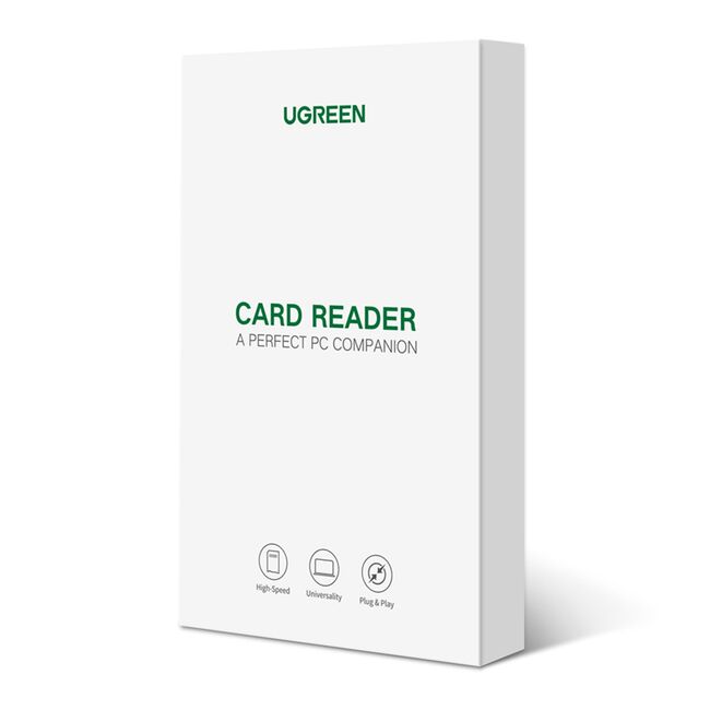 Cititor de Carduri SD, Micro SD la USB 3.0, Plug & Play, 5Gbps, 15cm - Ugreen CR127 (20250) - White