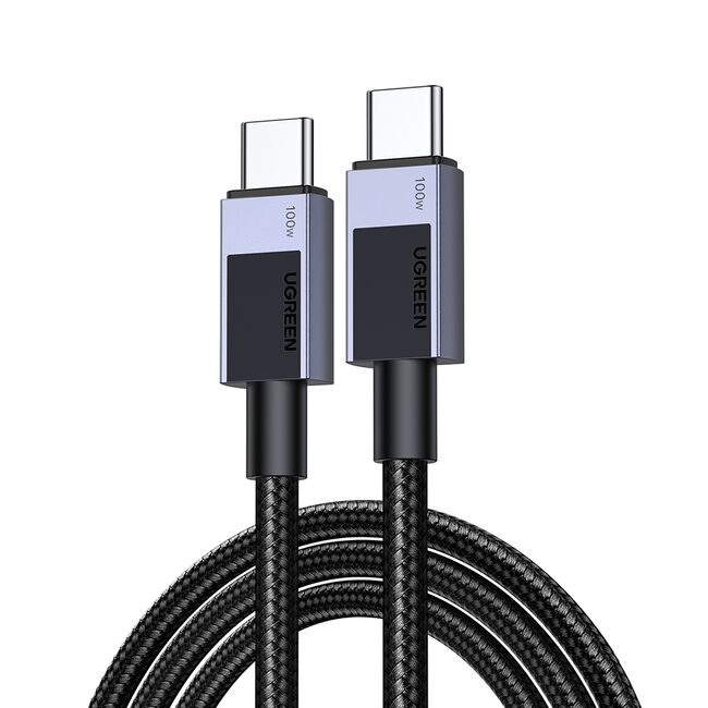Cablu de Date USB-C la Type-C, PD100W, 5A, 480Mbps, 3m - Ugreen L512 (45065) - Space Gray