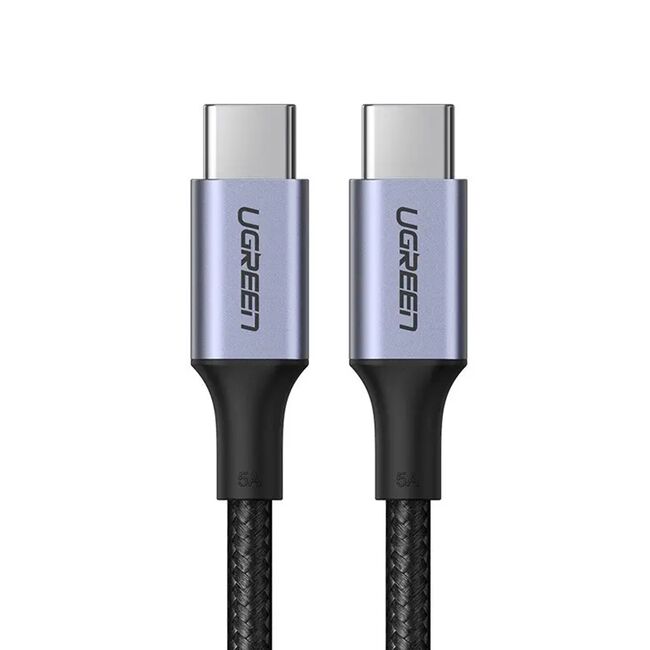 Cablu de Date USB-C la Type-C, PD100W, 5A, 480Mbps, 1m - Ugreen US316 (70427) - Black