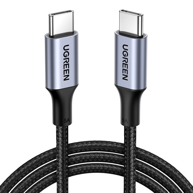 Cablu de Date USB-C la Type-C, PD100W, 5A, 480Mbps, 1m - Ugreen US316 (70427) - Black