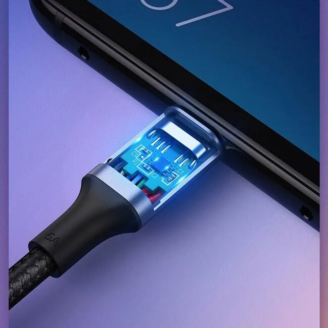 Cablu de Date USB-C la Type-C, PD100W, 5A, 480Mbps, 1m - Ugreen US316 (70427) - Black