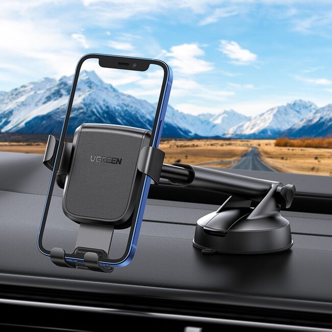 Suport de Telefon pentru Bord si Parbriz cu Ventuza, 360°, 4.7" - 7" - Ugreen LP200 (60990B) - Black