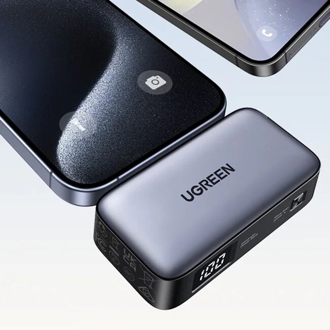 Baterie Externa Type-C, 5000mAh, 20W, 5V/3A - Ugreen PB503 (35338) - Grey