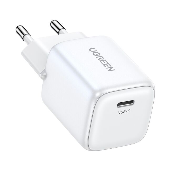 Incarcator USB-C, GaN, Fast Charging, 20W, 3A, QC4.0+ - Ugreen Nexode CD318 (15324) - White