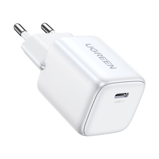 Incarcator USB-C, GaN, Fast Charging, 20W, 3A, QC4.0+ - Ugreen Nexode CD318 (15324) - White