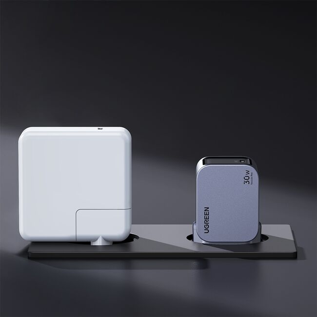 Incarcator pentru Priza Type-C, GaN, Fast Charging, 30W, 3A, PD3.0, QC4.0+ - Ugreen Nexode Pro X703 (35006) - Grey