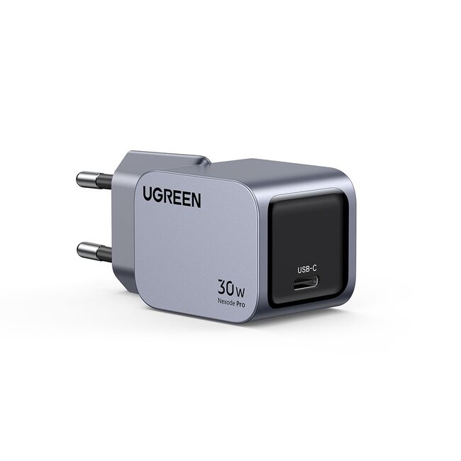 Incarcator pentru Priza Type-C, GaN, Fast Charging, 30W, 3A, PD3.0, QC4.0+ - Ugreen Nexode Pro X703 (35006) - Grey