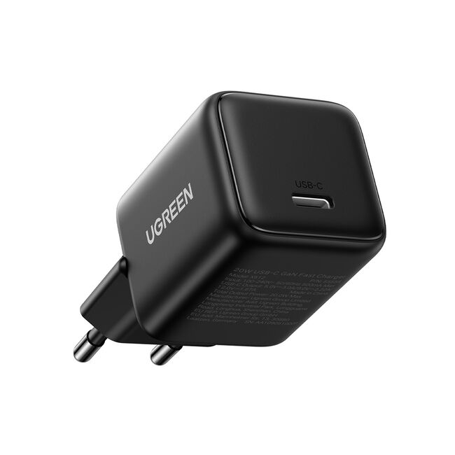 Incarcator USB-C, GaN, Fast Charging, 20W, PD3.0, QC4, 3A - Ugreen X512 (55553) - Black