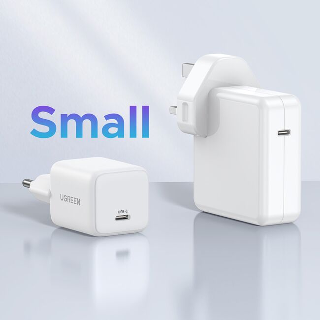 Incarcator USB-C, GaN, Fast Charging, 20W, PD3.0, QC4, 3A - Ugreen X512 (55554) - White