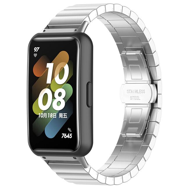 Curea pentru smartwatch Garmin Instinct 2S/2S Solar/Approach S70 42mm/ Fenix 7S Pro Sapphire Solar Stainless Steel - latime 20 mm - Argintiu