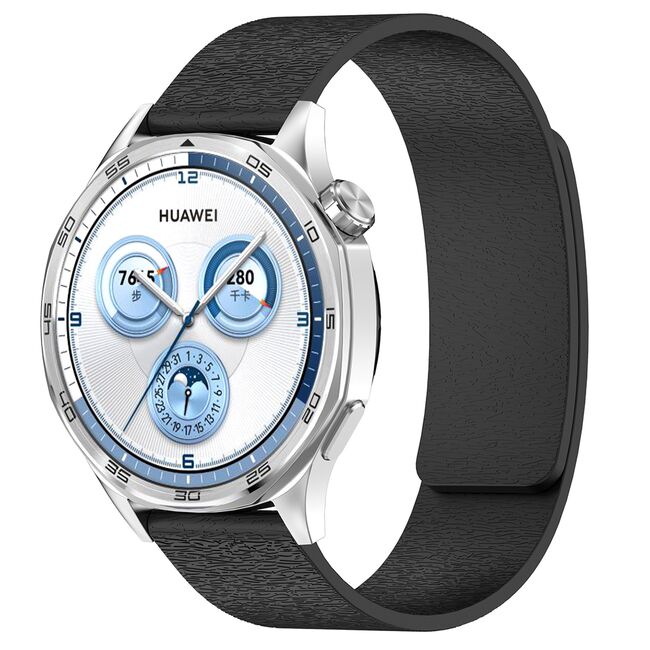 Curea pentru smartwatch Huawei Watch GT 4 (46mm) / Gt 4 Pro (46mm) / GT 2 (46mm) / GT 2 Pro / GT 3 Pro (46mm) / GT 3 / Ultimate  - din silicon durabil - latime 22 mm Negru