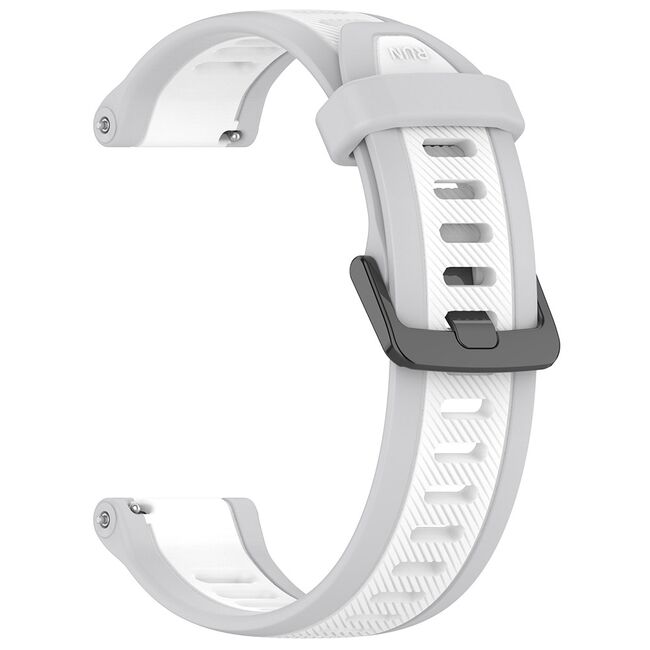 Curea pentru smartwatch Huawei Watch GT 4 (46mm) / Gt 4 Pro (46mm) / GT 2 (46mm) / GT 2 Pro / GT 3 Pro (46mm) / GT 3 / Ultimate  - din silicon rezistent - latime 22 mm Alb