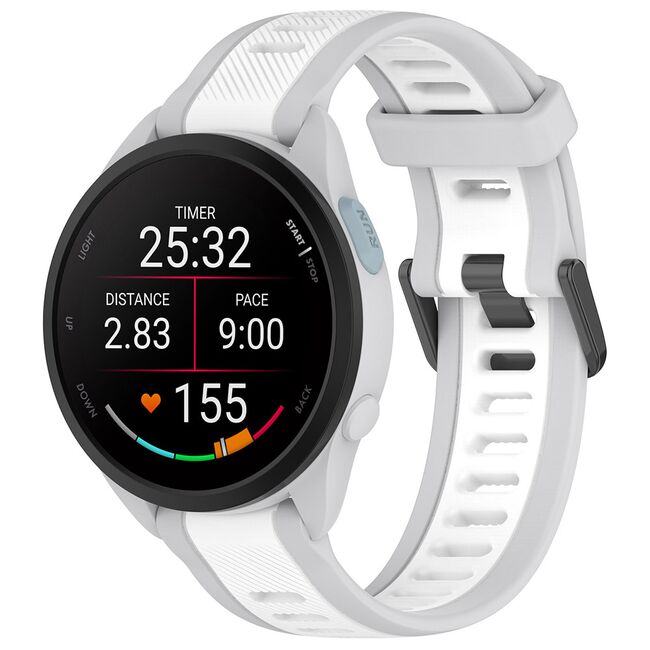 Curea pentru smartwatch Huawei Watch GT 4 (46mm) / Gt 4 Pro (46mm) / GT 2 (46mm) / GT 2 Pro / GT 3 Pro (46mm) / GT 3 / Ultimate  - din silicon rezistent - latime 22 mm Alb