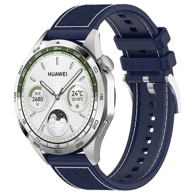 Curea pentru smartwatch Huawei Watch GT 4 (46mm) / Gt 4 Pro (46mm) / GT 2 (46mm) / GT 2 Pro / GT 3 Pro (46mm) / GT 3 / Ultimate  - silicon confortabil - latime 22 mm Albastru