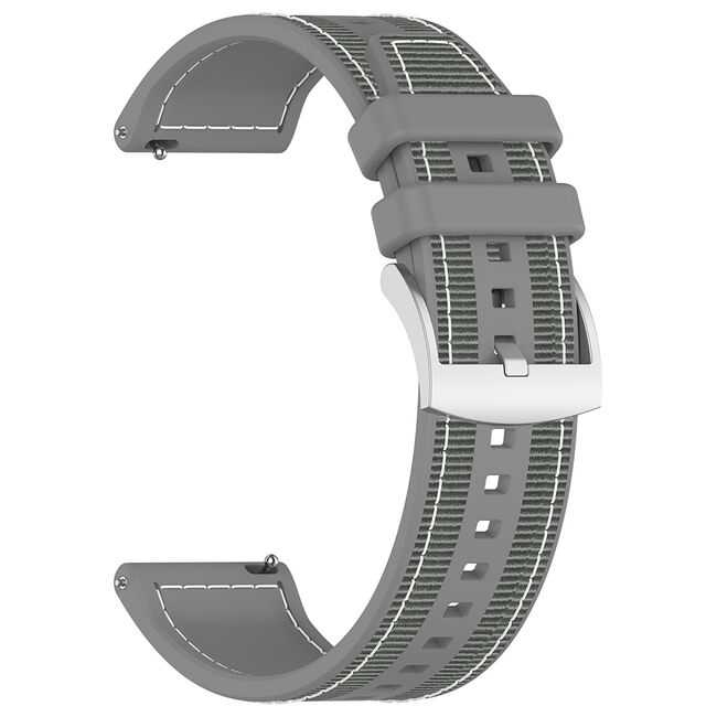 Curea pentru smartwatch Huawei Watch GT 4 (46mm) / Gt 4 Pro (46mm) / GT 2 (46mm) / GT 2 Pro / GT 3 Pro (46mm) / GT 3 / Ultimate  - silicon confortabil - latime 22 mm Gri