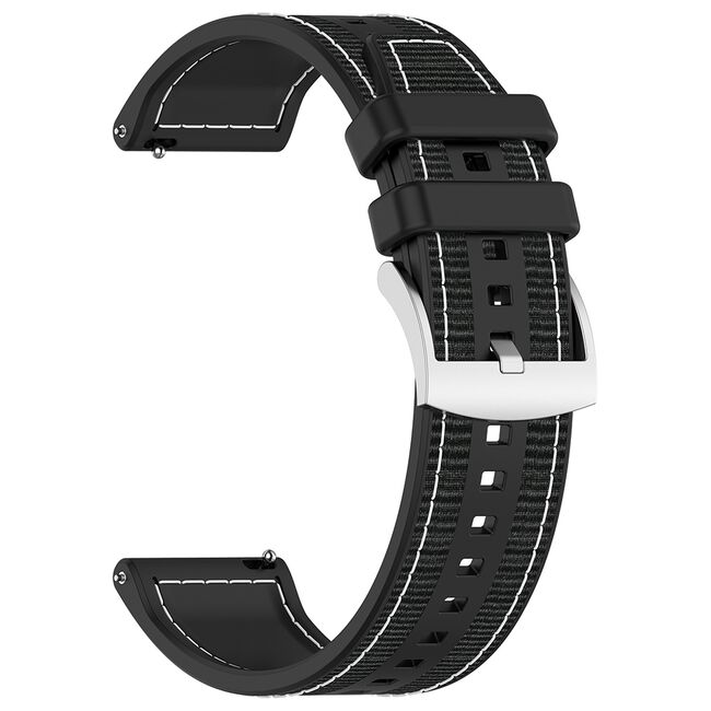 Curea pentru smartwatch Huawei Watch GT 4 (46mm) / Gt 4 Pro (46mm) / GT 2 (46mm) / GT 2 Pro / GT 3 Pro (46mm) / GT 3 / Ultimate  - silicon confortabil - latime 22 mm Negru