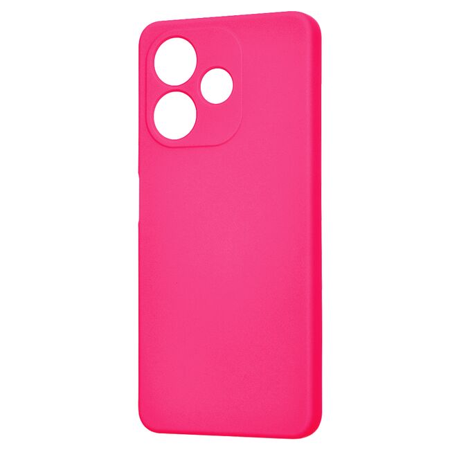 Husa pentru  Oppo A5 Pro 5G Liquid Silicone, subțire, captusita cu microfibra, anti amprentă, protectie cameră foto, Fucsia