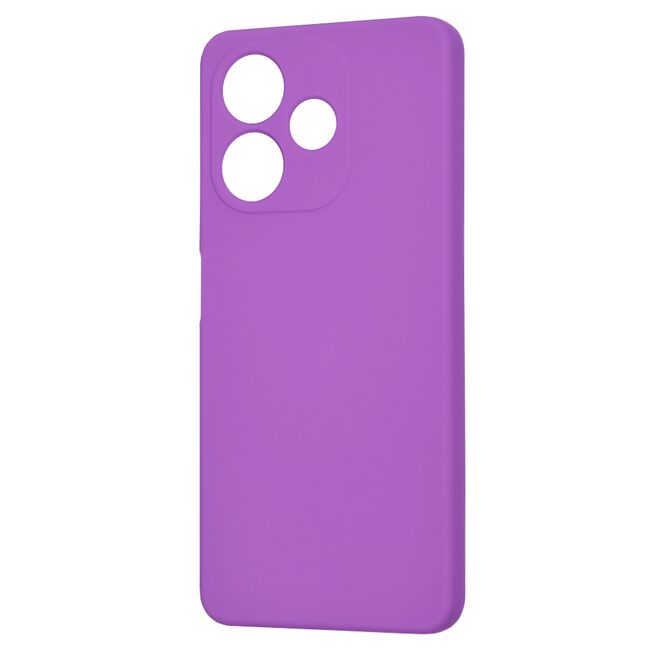 Husa pentru  Oppo A5 Pro 5G Liquid Silicone, subțire, captusita cu microfibra, anti amprentă, protectie cameră foto, Mov