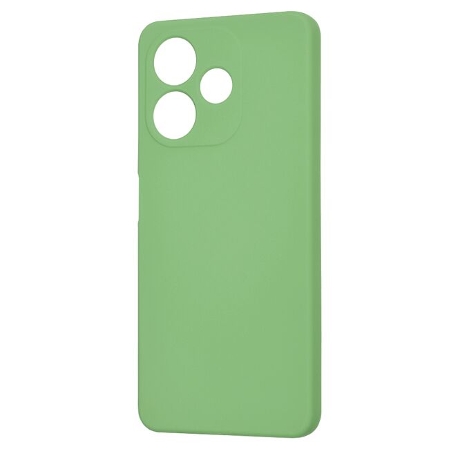 Husa pentru  Oppo A5 Pro 5G Liquid Silicone, subțire, captusita cu microfibra, anti amprentă, protectie cameră foto, Verde deschis