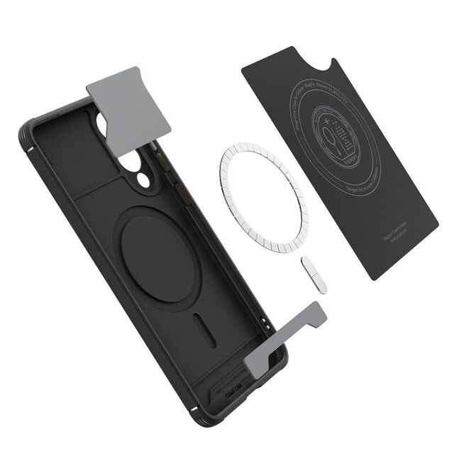 Husa pentru  Samsung Galaxy S25 Edge Spigen - Core Armor MagSafe - Negru royal