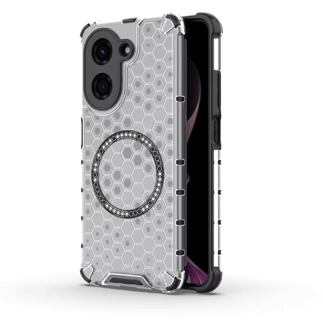 Husa pentru  Xiaomi Redmi A5 4G Cyber Shield Bumper, Compatibila MagSafe, Antishock reinforced corners si margini intarite - Clear